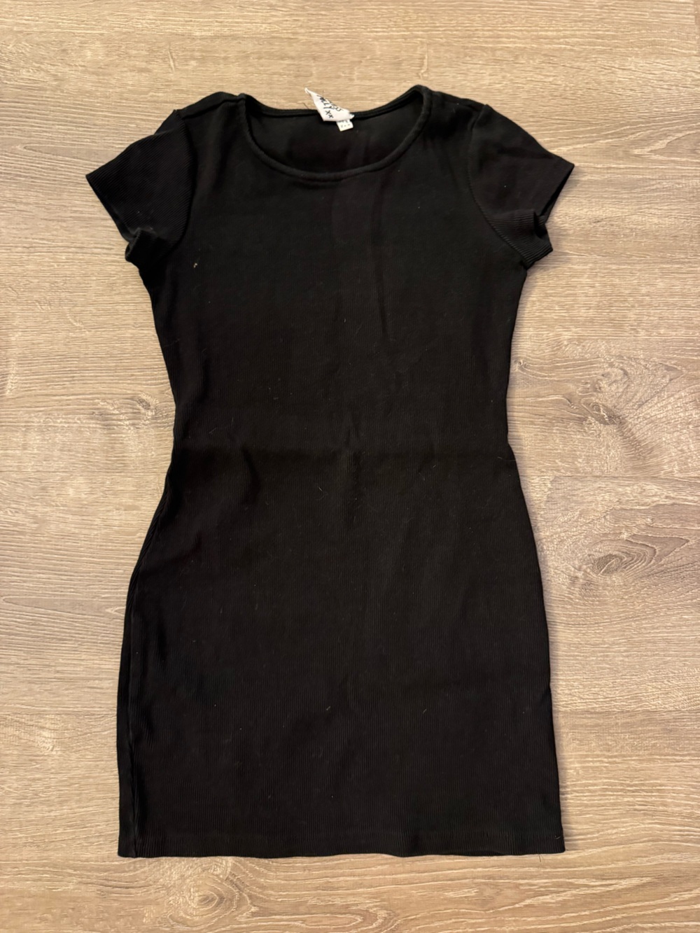 Princess Polly Black Long Sleeve Ribbed dress